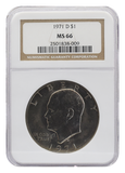 1971-D MS66 NGC Eisenhower Dollar