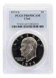 1973-S Eisenhower Dollar DCAM PCGS PR69 Clad