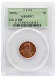 1995 Double Die Obv MS66 Red PCGS