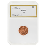 1995 Wheat Cent Double Die Obverse MS67 RD