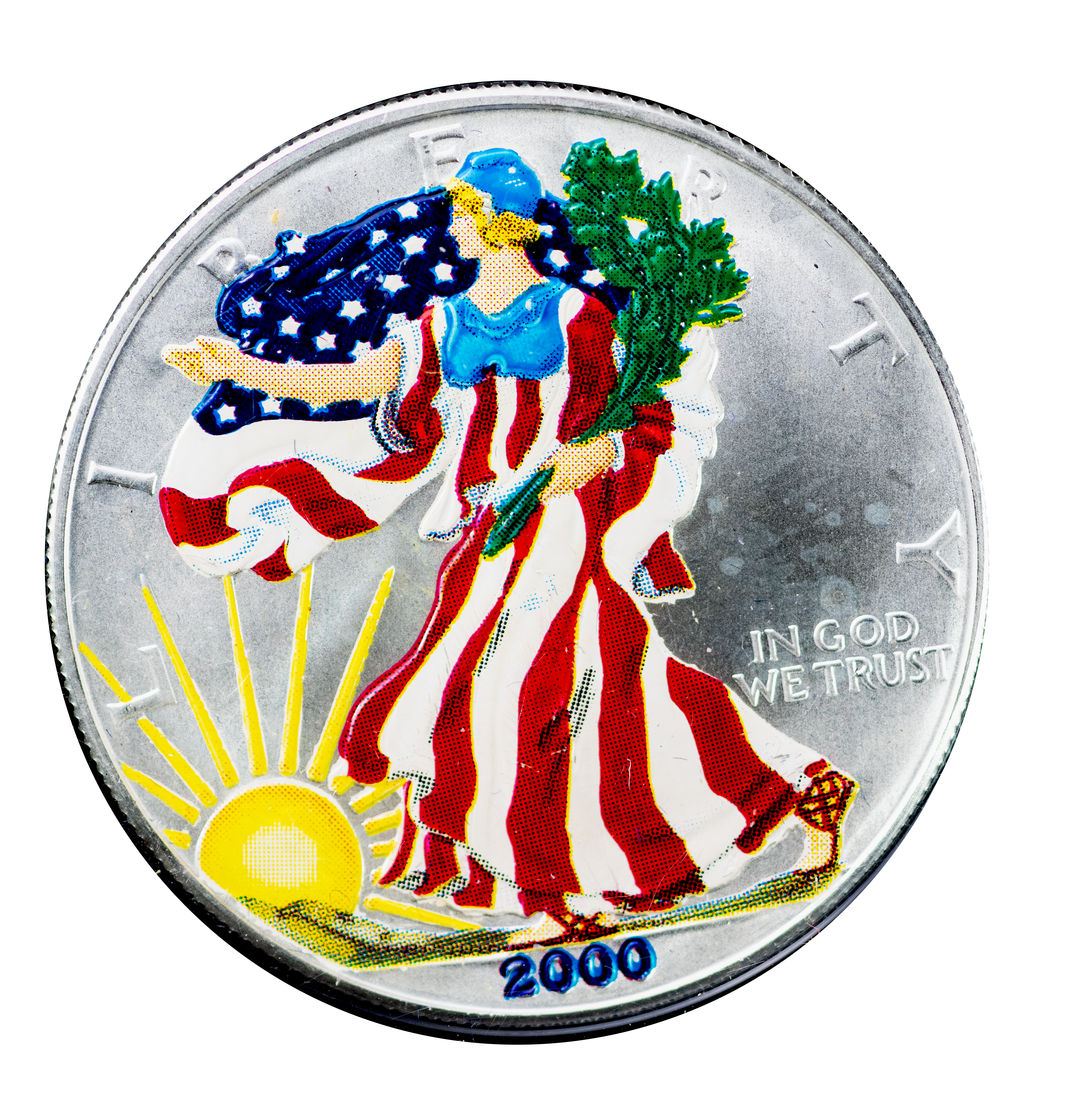 Colorized American Silver Eagle – CCI