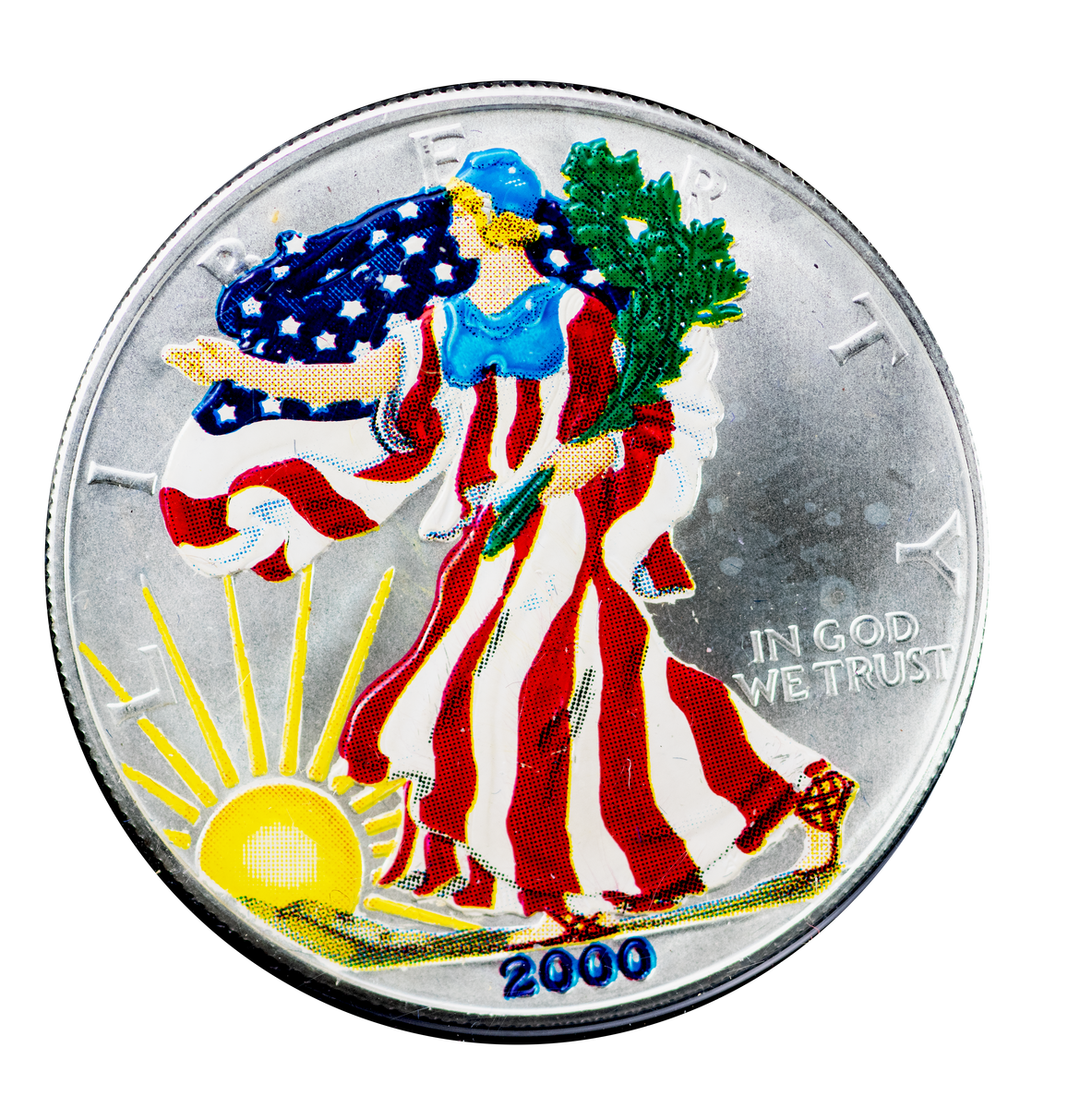 Colorized American Silver Eagle – CCI