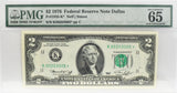 1976 $2 Dallas Star Note PMG CU65 EPQ FR 1935-K*