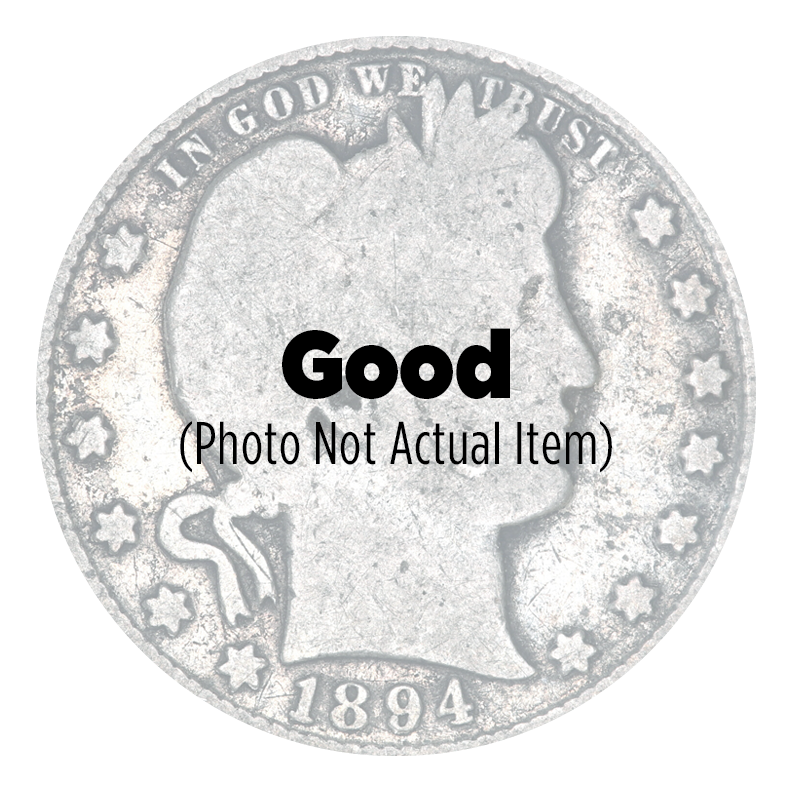 1894O Barber Quarter, Good. CCI