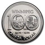 1974 Canada Silver Dollar - Winnipeg Centennial Dollar OGP