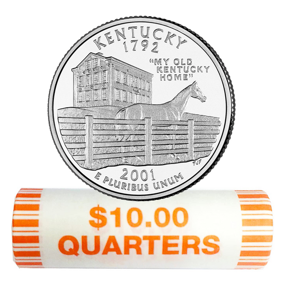 2001-D Kentucky Quarter Rolls
