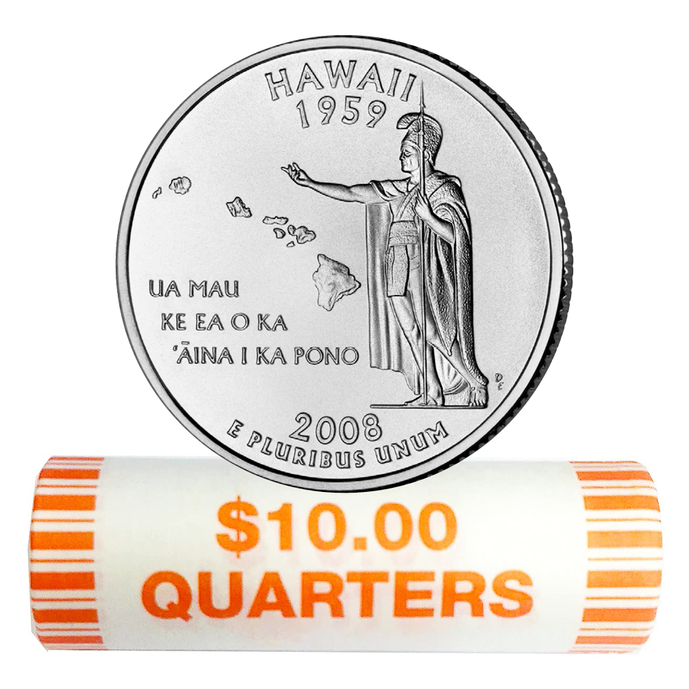 2008P Hawaii Quarter Rolls CCI
