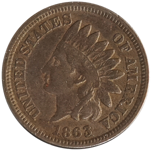 1863 Indian Head Penny (VF)