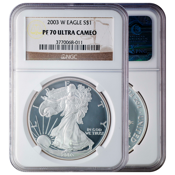 2003-W Silver Eagle PF70 Ultra Cameo 
