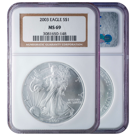 2003 Silver Eagle MS69 