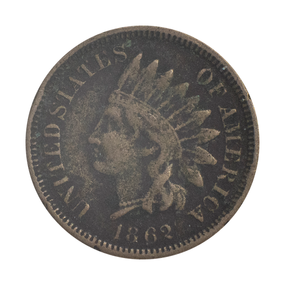1862 Indian Head Penny VG-F