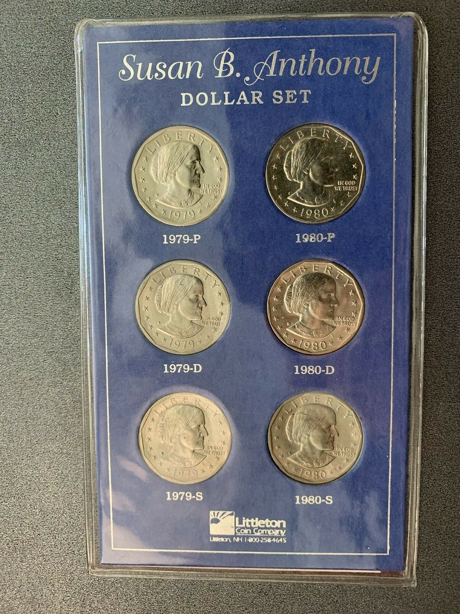 Susan B Anthony Dollar Set 1979-1980 – CCI