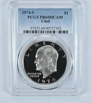 1974-S Clad Eisenhower Dollar PR69 DCAM PCGS