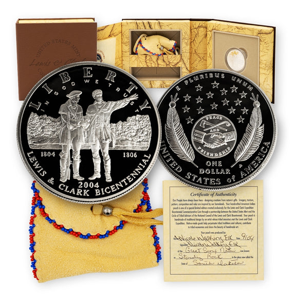 Mint Issues Lewis and Clark Coin and Pouch Set