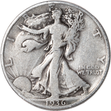 1936-D Walking Liberty Half Dollar - VG