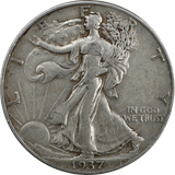1937 Walking Liberty Half Dollar - VF