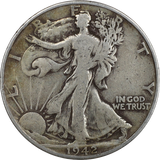 1942-D Walking Liberty Half Dollar - VG