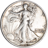 1942-S Walking Liberty Half Dollar - F/VF