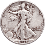 1943 Walking Liberty Half Dollar - Fine