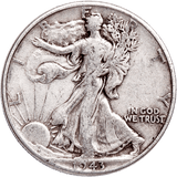 1943-S Walking Liberty Half Dollar - Fine