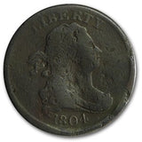 1804 Half Cent Crosslet 4 w/ Stems - VG