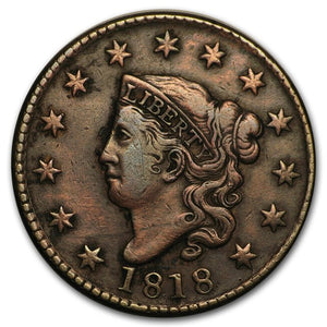 1818 Large Cent Fine Condition