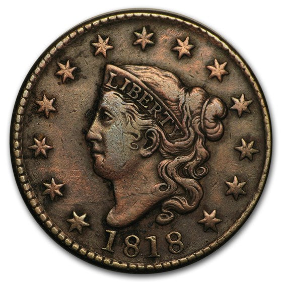 1818 Large Cent Fine Condition