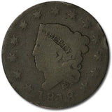 1818 Coronet Large Cent - AG/G