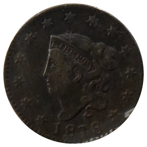 1818 Coronet Head Large Cent Details (VF)