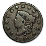 1819 Coronet Large Cent - VG Details