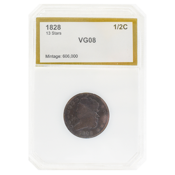 1828 Half Cent 