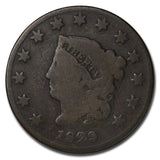1829 Coronet Large Cent - G