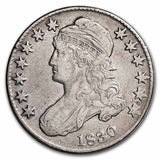 1830 Capped Bust Half Dollar Small 0 - VF Details