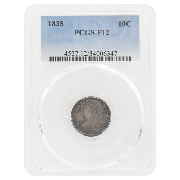 1835 Capped Bust Half Dollar F12