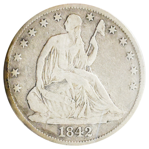 1842-O Seated Liberty Half Dollar F