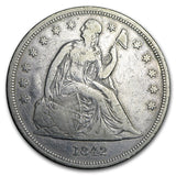1842 Seated Liberty Dollar - VF Details (Cleaned/Scratches)