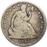 1843-O Liberty Seated Half Dollar Good