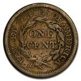 1844 Braided Hair Large Cent - F Details