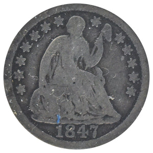 1847 Liberty Seated Half Dime (G)