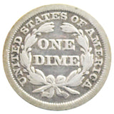 1850 Seated Dime F