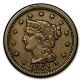 1851 Large Cent - XF
