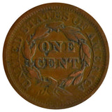 1851 Braided Large Cent BN (VF)