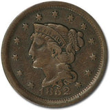 1852 Large Cent - VF/XF