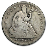 1853 Seated Liberty Half Dollar - Arrows and Rays - G