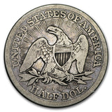 1853 Seated Liberty Half Dollar w/ Arrows and Rays - VG Details (Dark)