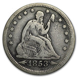 1853 Liberty Seated Quarter With Arrows (Fine)