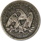 1853 Liberty Seated Quarter With Arrows (G)