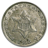 1853 3 Cent Silver Piece - VF