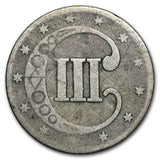 1853 Three Cent Silver Piece (VG)