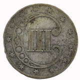 1853 3 Cent Silver Piece - VF